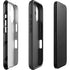 Black Geometric iPhone 16 Plus Impact Case